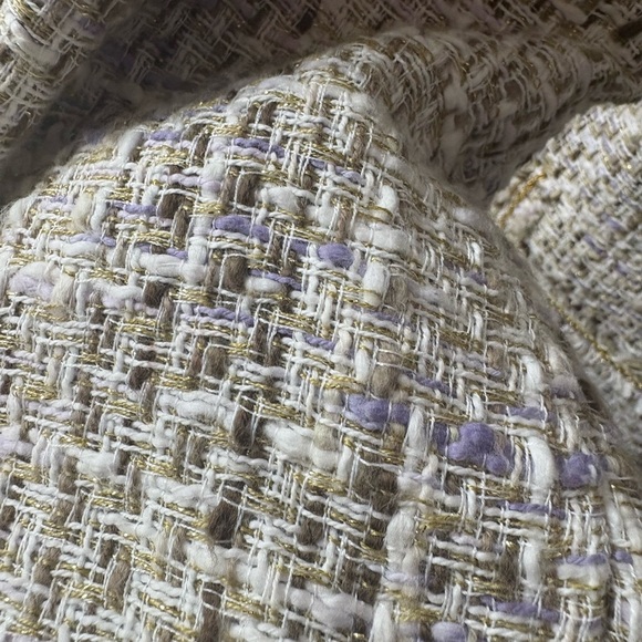 Women's Cream Tweed Jacket - Picture 4 of 4